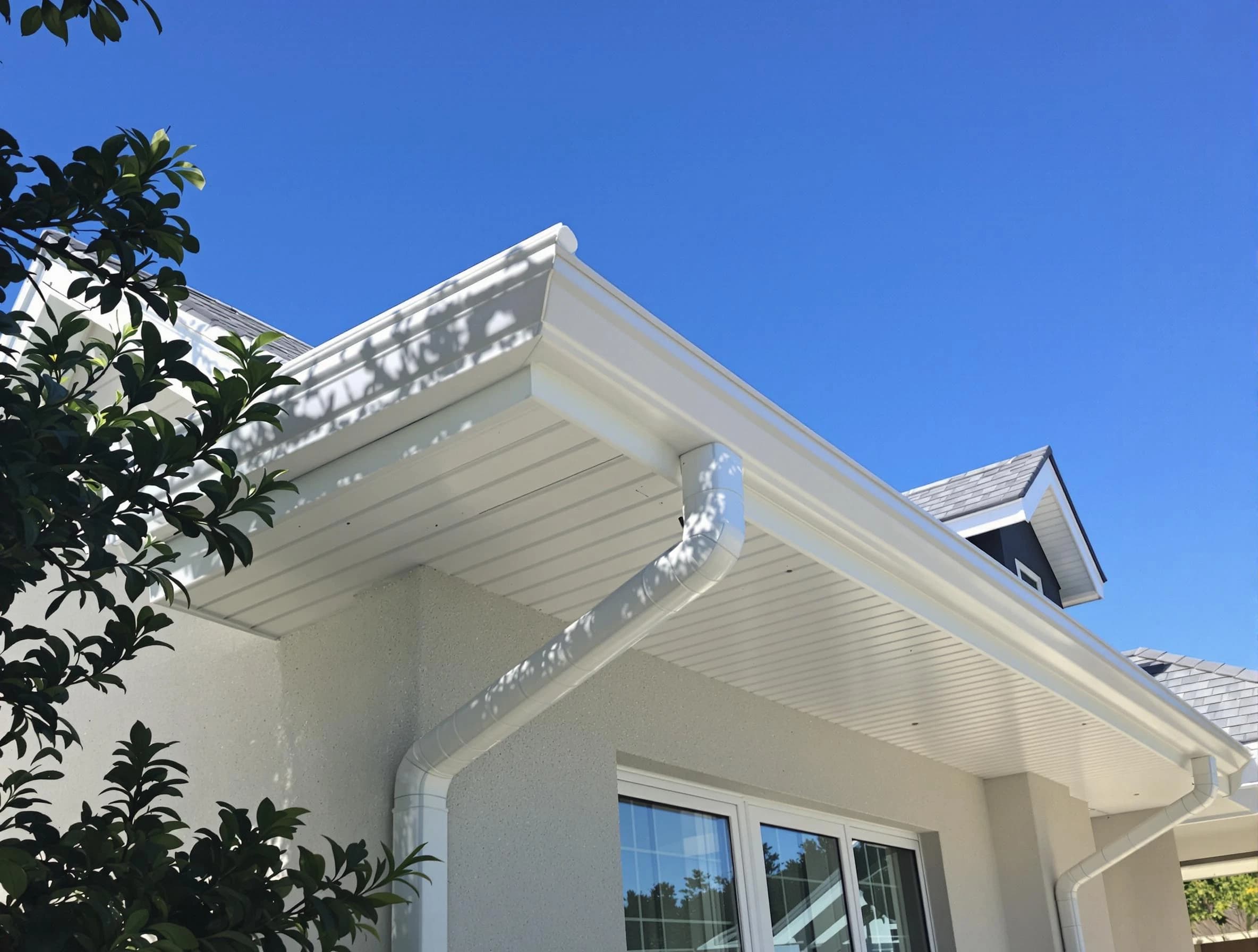 Custom-fit rain gutter system by Aurora Roofing Company in Aurora, OH