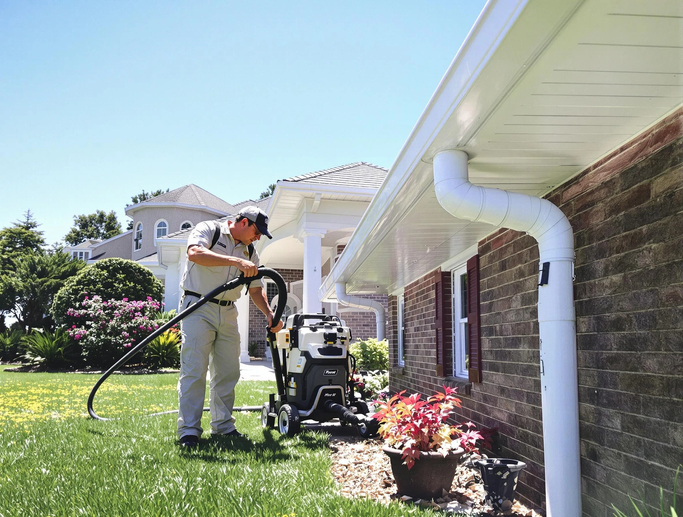 Downspout Cleaning in Aurora