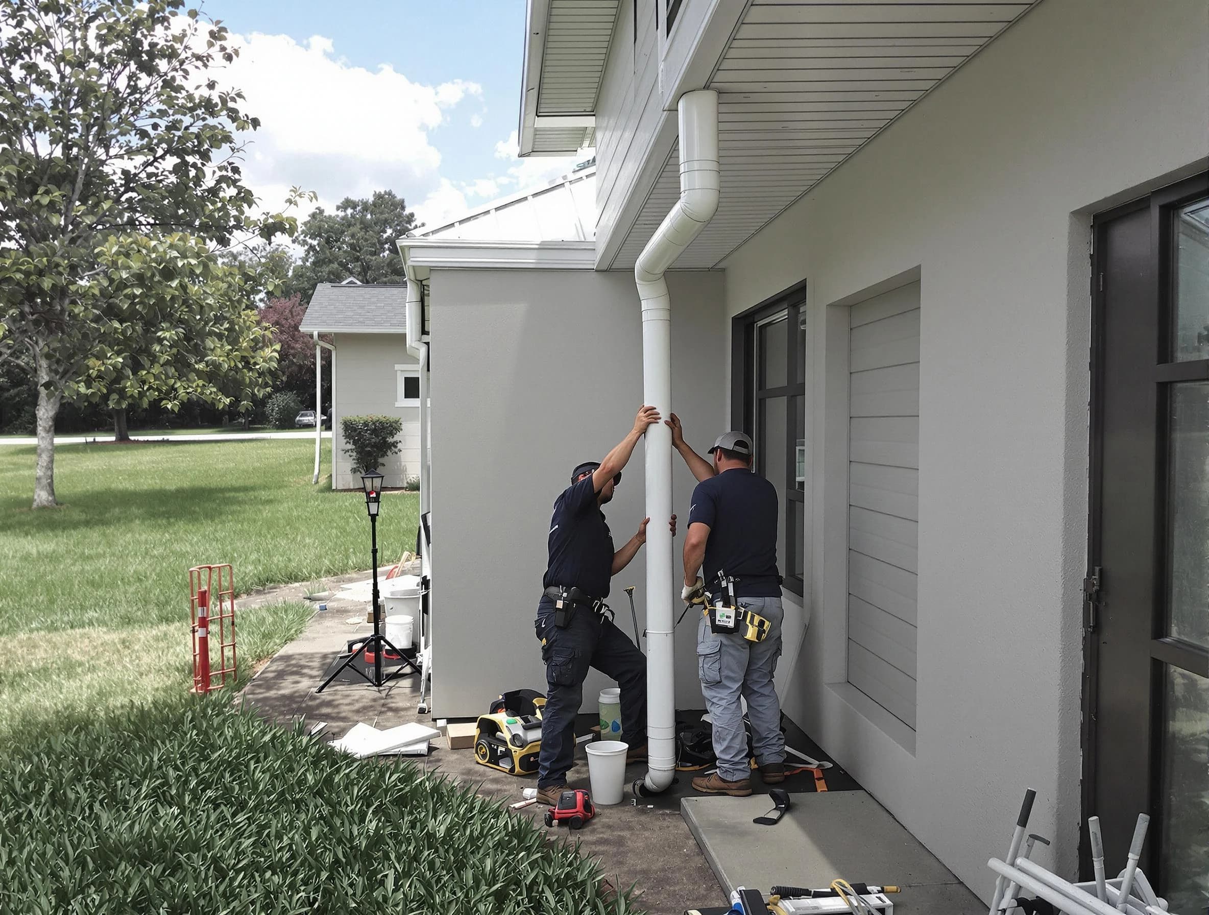 Downspout Installation in Aurora